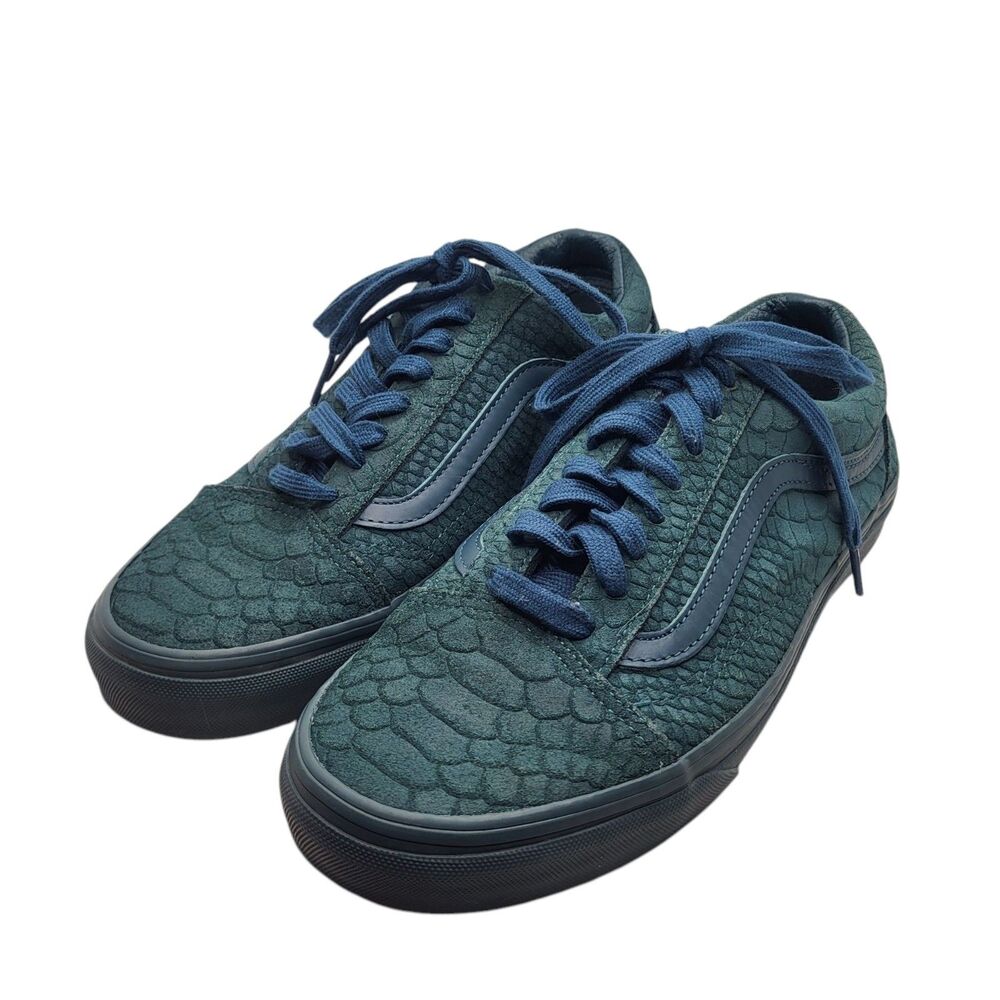 Vans Old Skool Mono Python Deep Green Women's Sz … - image 2